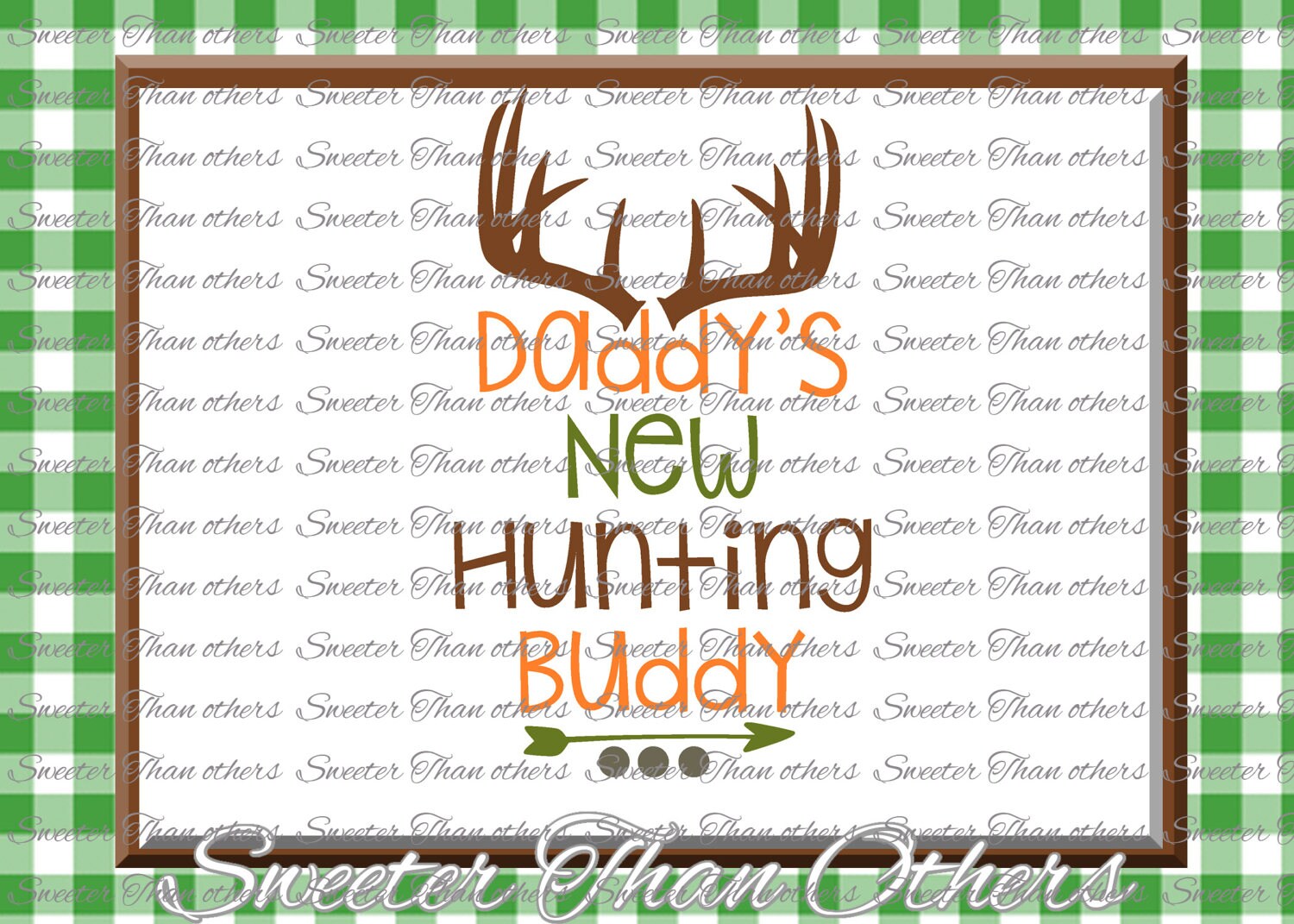 Download Baby Boy SVG Daddys New Hunting Buddy bodysuit cut file ...