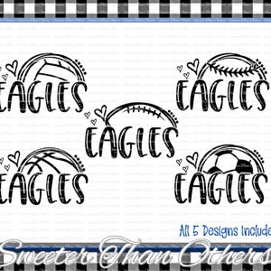 Eagles Svg, Football Eagles, Baseball Eagles, Basketball Eagles, Pride, Bundle, Soccer svg, Eagles Clipart, Eagles mom svg, Instant Download