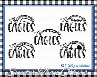 Eagles Svg, Football Eagles, Baseball Eagles, Basketball Eagles, Pride, Bundle, Soccer svg, Eagles Clipart, Eagles mom svg, Instant Download