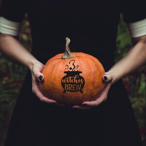 Witches Brew Halloween Decal – Black Pot of Brew
