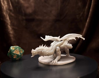 Green Dragon Young D&amp;D 5e Miniatures 3D Printed Minis Dungeons and ...