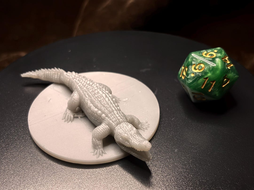 Crocodile - D&amp;D 5e Miniatures - 3D Printed Minis - Dungeons and Dragons ...