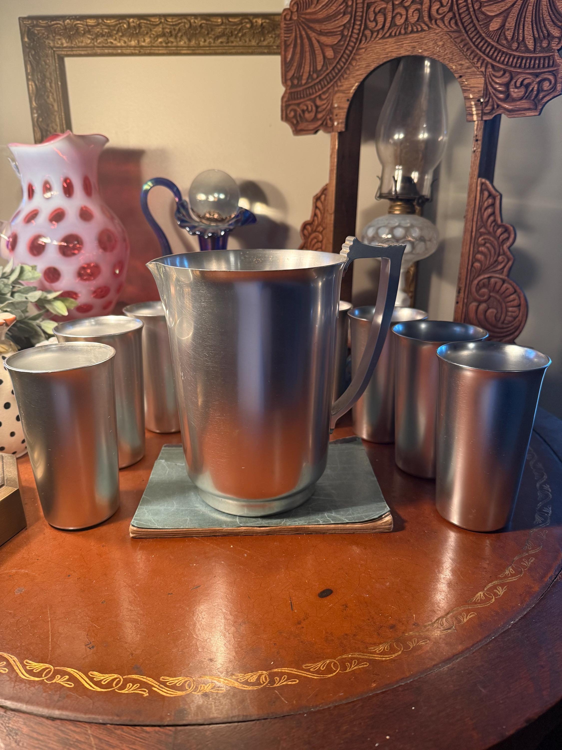 Aluminum Tumblers and Pitcher - Etsy