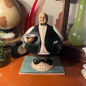 UNIQUE Italian Chef Bistro Chubby Butler Flip Serving Bowl Dish Tray