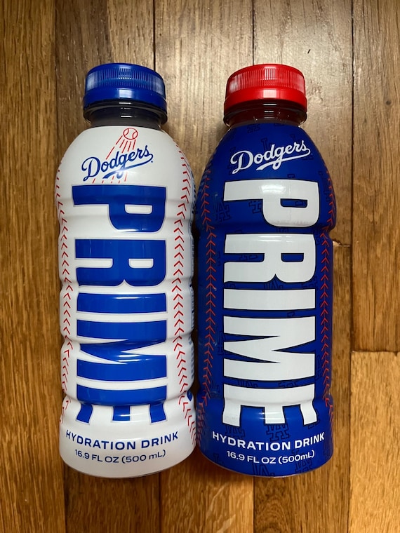 ソフトドリンク PRIME ICE POP DODGERS BOTTLE BLUE NEW ! RARE Blue LA Dodgers Prime Hydration Drink 16.9 FL OZ