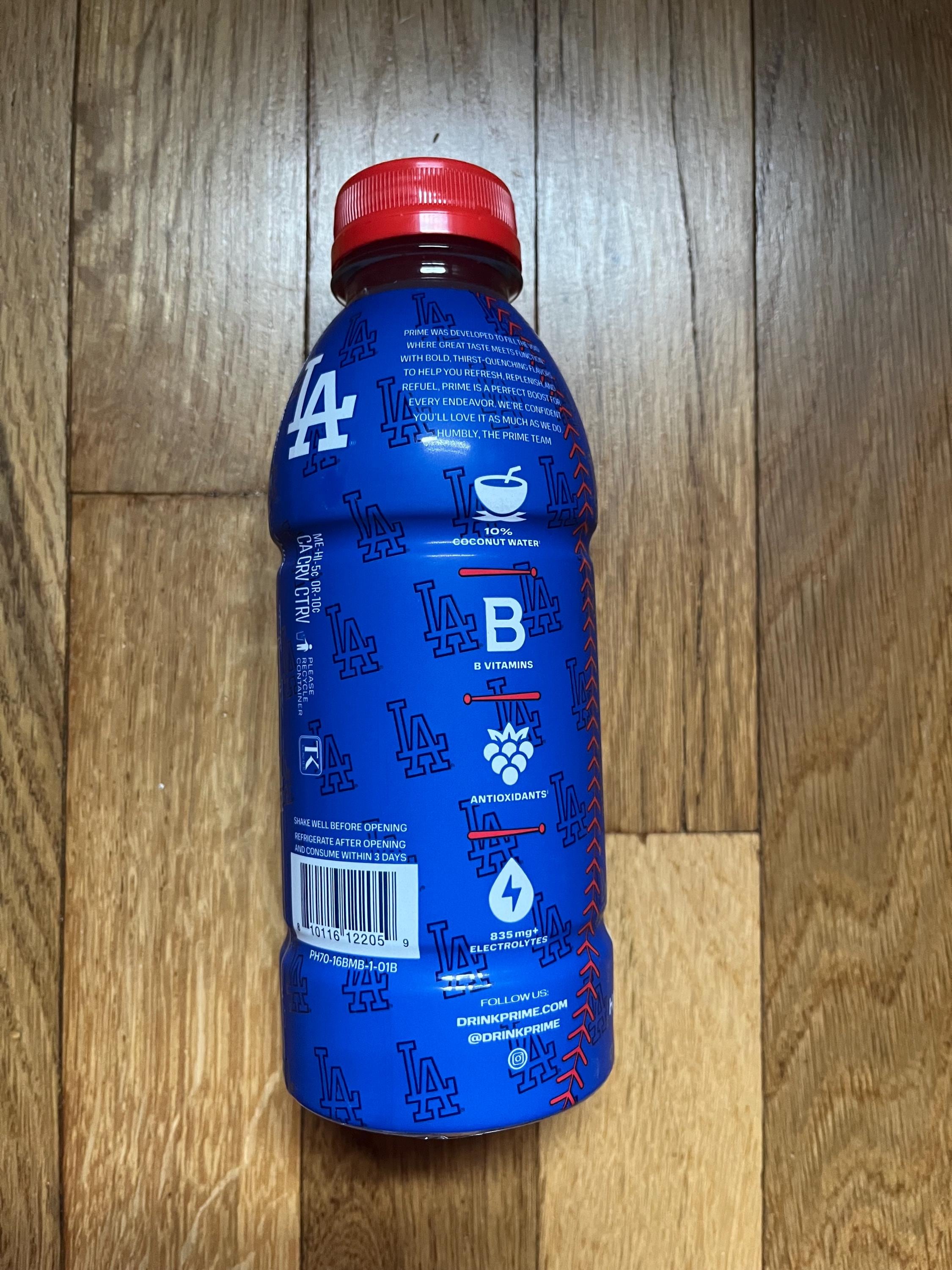 ソフトドリンク PRIME LEMONADE DODGERS BOTTLE WHITE Prime Hydration