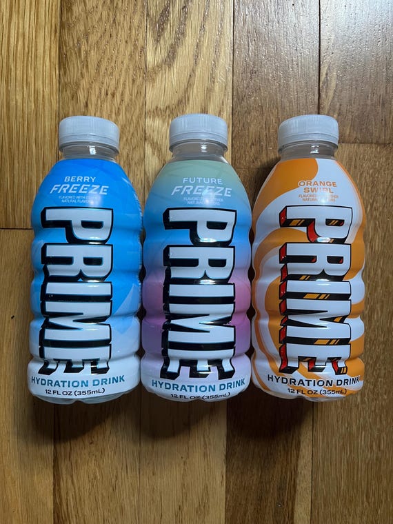 NEW* 12oz PRIME Hydration Bundle | Orange Swirl, Future Freeze