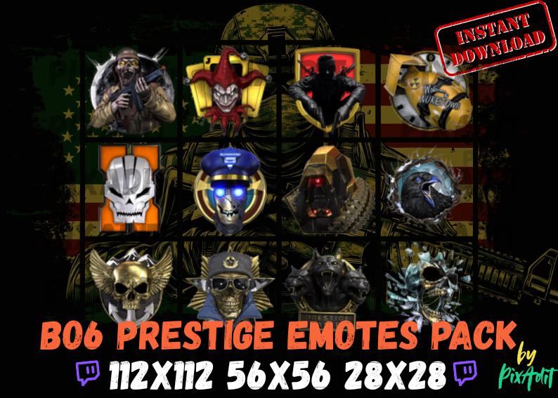 Prestige Emotes Black Ops 6 - Prestige - BO6 - COD - PNG- EMOTES