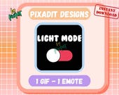 Light Mode Animated Emote | Twitch & Discord Geanimeerde Chat Emote | Grappige GIF | Directe Download | 112x112 GIF