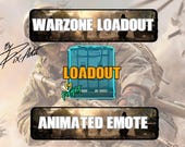 Warzone Loadout Drop Emote | Geanimeerde Twitch Emote | Call of Duty Animated GIF | Streamer Content | Directe Download | 112x112 px