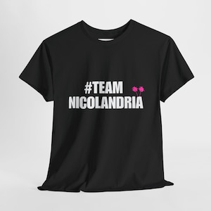 Team NicOlandria-shirt, Love Island USA-fant-shirt, Villa Watch Party-outfit, reality-tv-paarshirt, Nicolandria-fandomshirt, cadeau voor fans