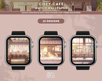 Ghibli Cafe Watch Wallpaper: Cottagecore Anime Art (Digital Download)