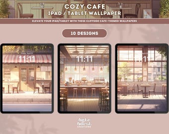 Cozy Ghibli Cafe Aesthetic Wallpaper Cottagecore iPad Tablet Background Lofi Digital Art Whimsical Anime Wallpaper HD Download