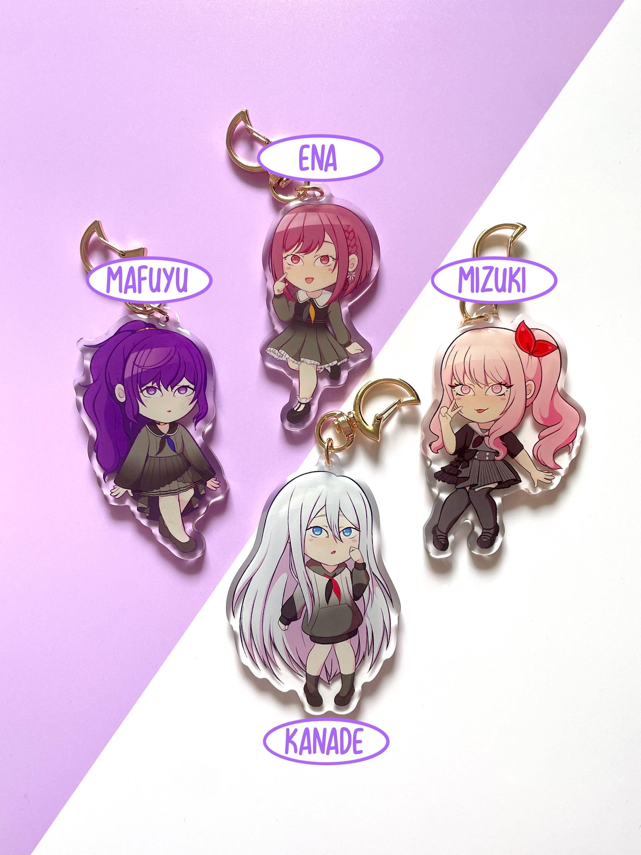 ★BLACKPURPLE★ Eternal Love Keyring Eternal Love KeyringBla Nightcord at 25:00 Keychains - Kanade, Ena, Mizuki, Mafuyu