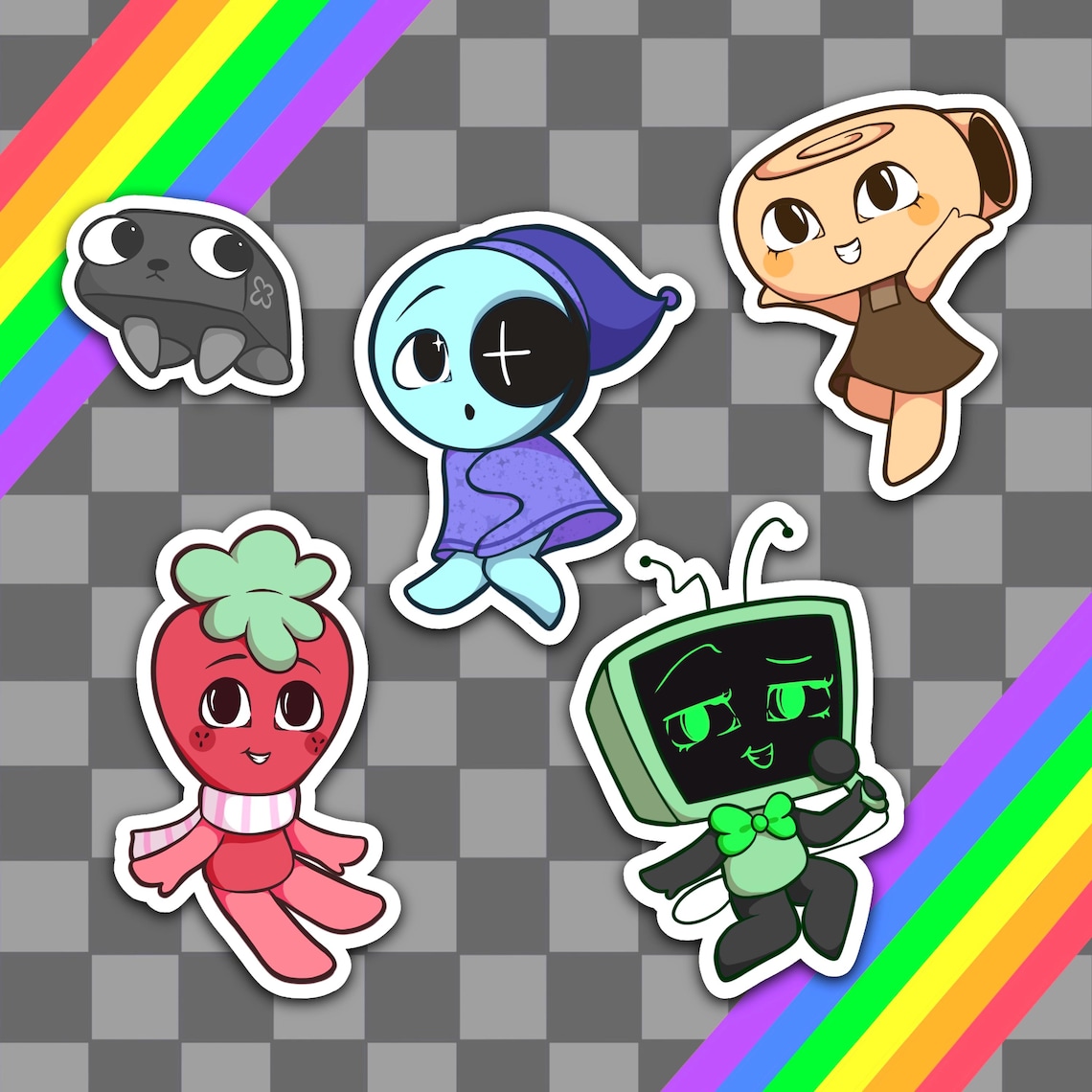 Dandy s World Main Character s Roblox Game Stickers Etsy Dandy s World Main Character s Roblox Game Stickers Etsy