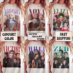 Comfort Colors® Disney Zombies Movie Character T-Shirt, Zombies Movie Inspired T-Shirt, Cool Gift For Halloween Disney Zombie Fans