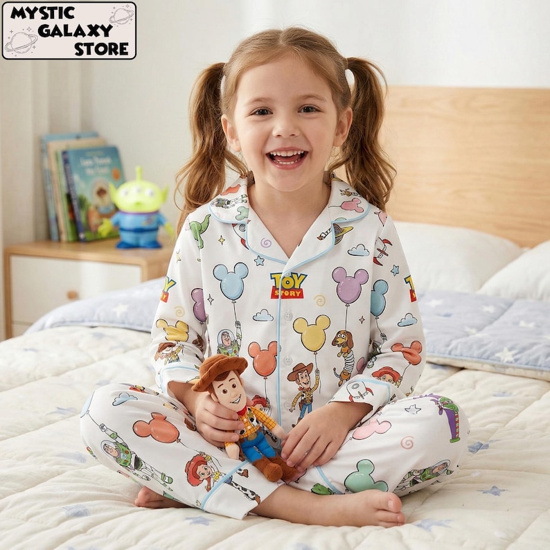 Character Student Pyjamas Disney Toy Story Pajamas Set, Toy Story Characters With Balloon ...