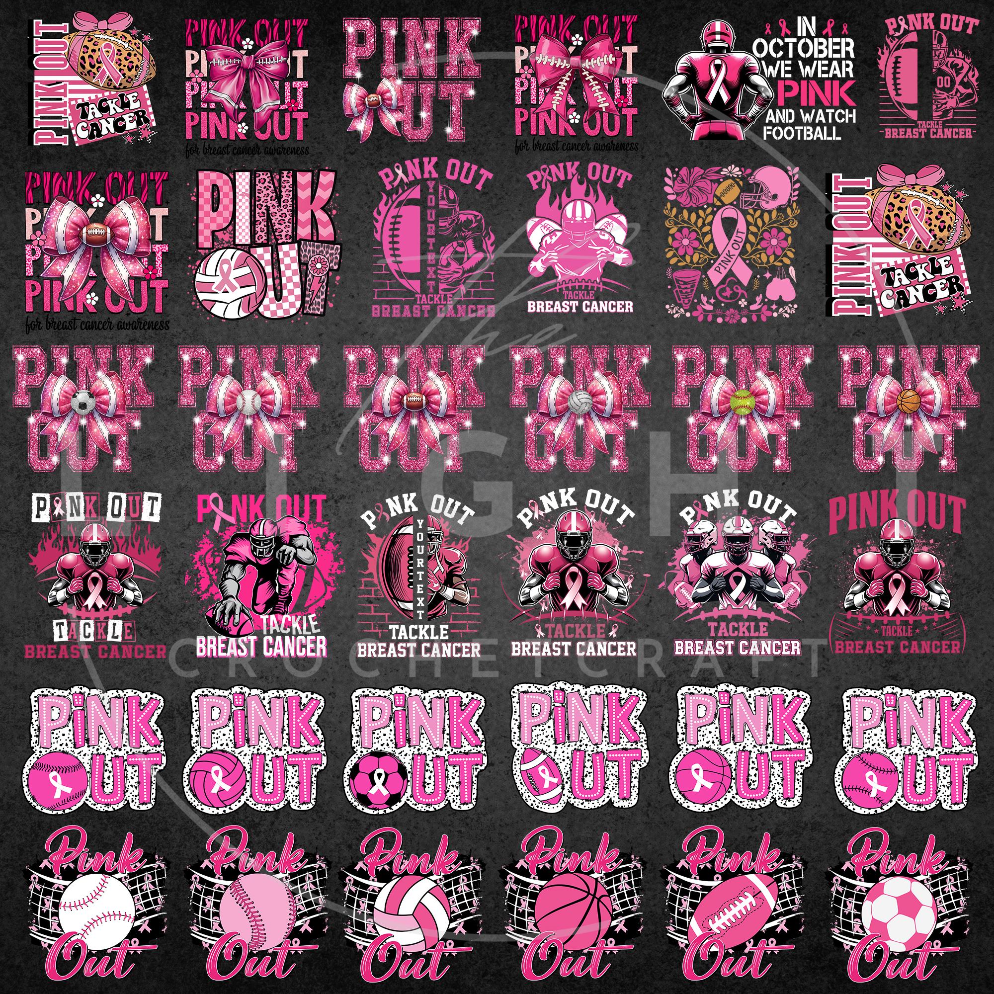 Bundle Sport Pink Out Png, Breast Cancer Football, Breast Cancer ...