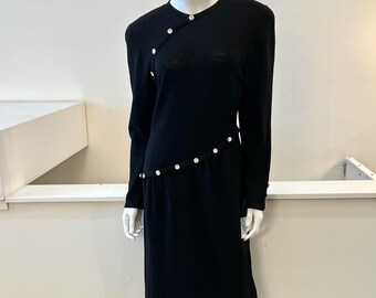 1980s Vintage Sweater Dress with Rinestones