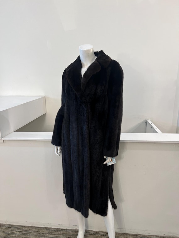 1970s Vintage Full Length Sable Mink Coat | Women… - image 1