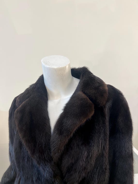 1970s Vintage Full Length Sable Mink Coat | Women… - image 12