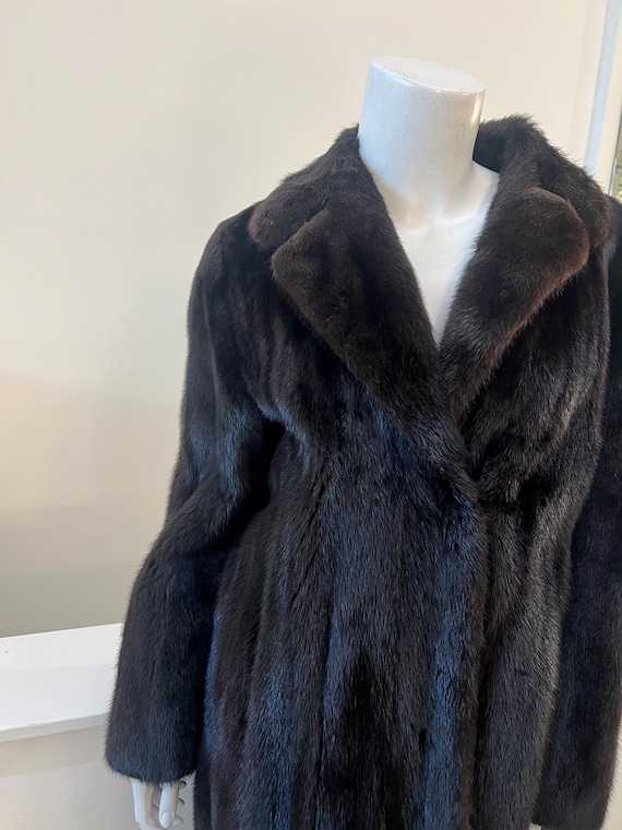 1970s Vintage Full Length Sable Mink Coat | Women… - image 11
