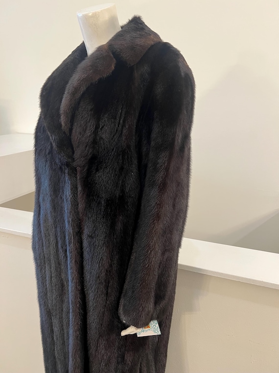 1970s Vintage Full Length Sable Mink Coat | Women… - image 10