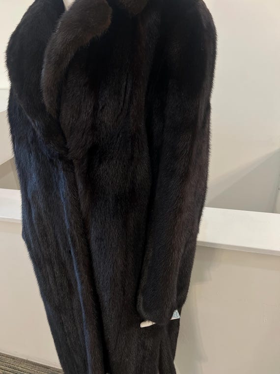 1970s Vintage Full Length Sable Mink Coat | Women… - image 3