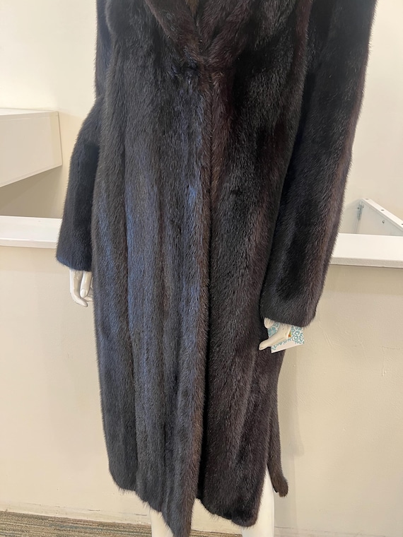 1970s Vintage Full Length Sable Mink Coat | Women… - image 14