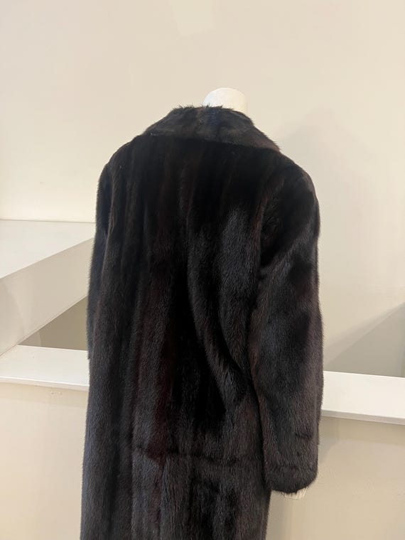 1970s Vintage Full Length Sable Mink Coat | Women… - image 8