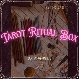 Caja ritual del tarot / Carta del tarot del año / Lecturas de tarot / Lectura psíquica detallada / Consejos espirituales generales