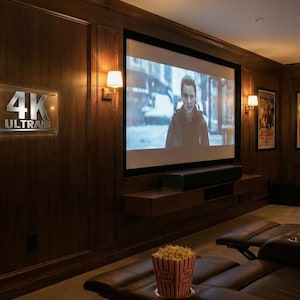 Dolby Atmos Theatre Sign: Clear & Black Plexiglass, 3D Design image 6