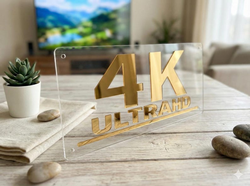 Dolby Atmos Theatre Sign: Clear & Black Plexiglass, 3D Design image 2