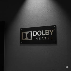3D Dolby Atmos Sign: Black & Clear Acrylic Home Theater Decor image 2
