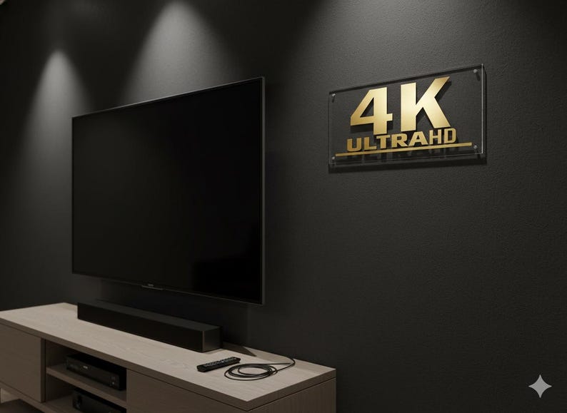 Dolby Atmos Theatre Sign: Clear & Black Plexiglass, 3D Design image 1