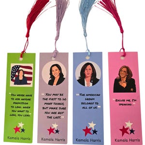 Kamala Harris Lesezeichen - 4er Set