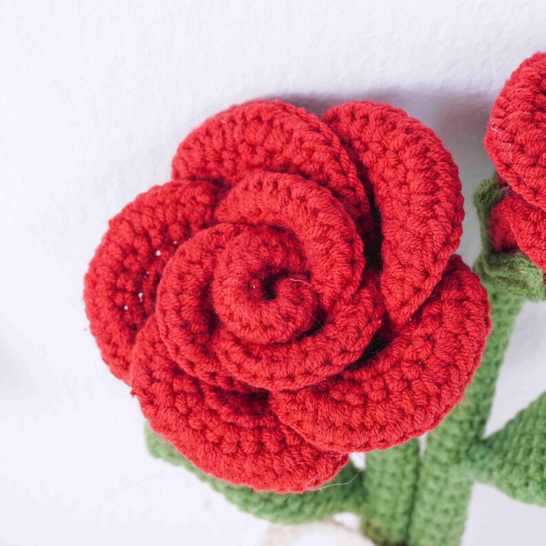 Roses Crochet Pattern, Flower Crochet Pattern, Roses Flower Crochet ...