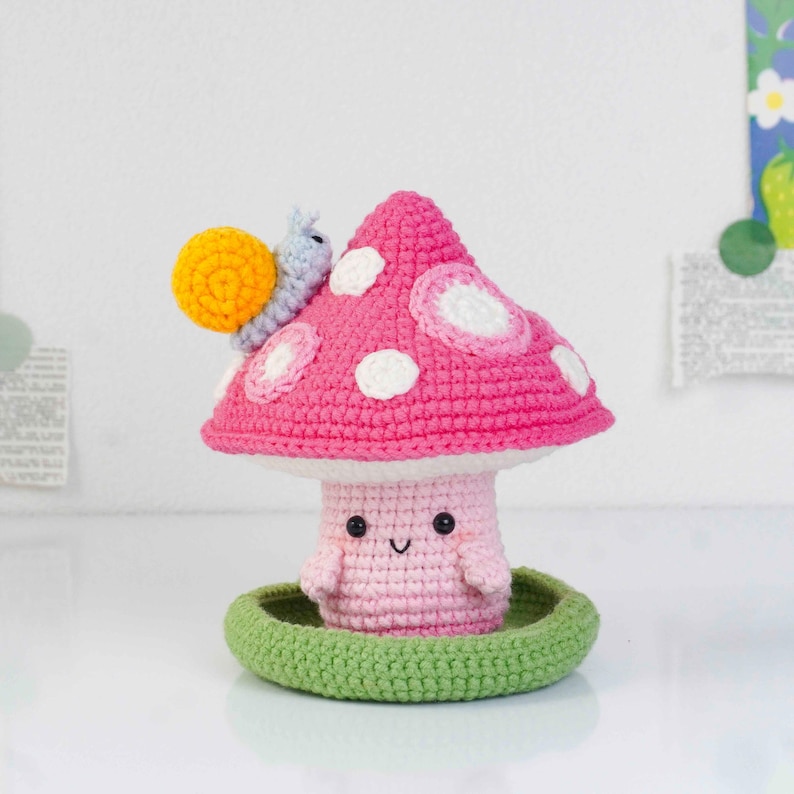 Combo 3in1 Magic Mushroom Crochet Pattern, Forest Mushroom Pattern, Sunset Mushroom Pattern, Spring Mushroom Pattern, Digital PDF Pattern image 9