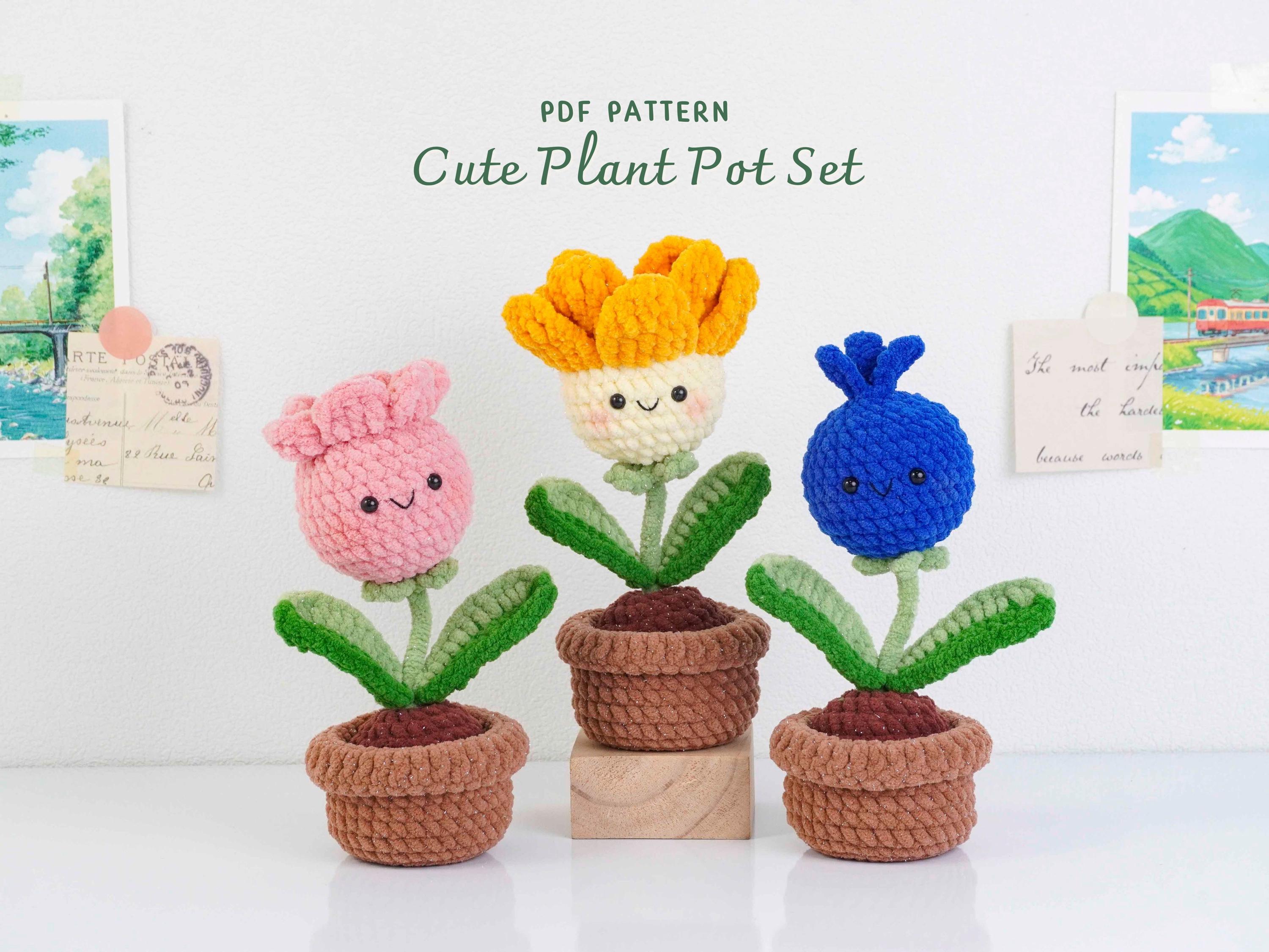 30 Blueberry Crochet Patterns for Fruit-Inspired Amigurumi, Keychains, Plushies, and More 34 Cute Plant Pot Crochet Pattern Bundle | Blueberry Pot
