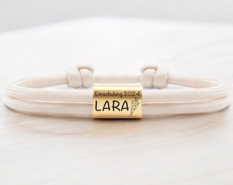 Personalized schoolchild bracelet – The ideal gift for starting school for little adventurers - Sailing rope bracelet - First-graders