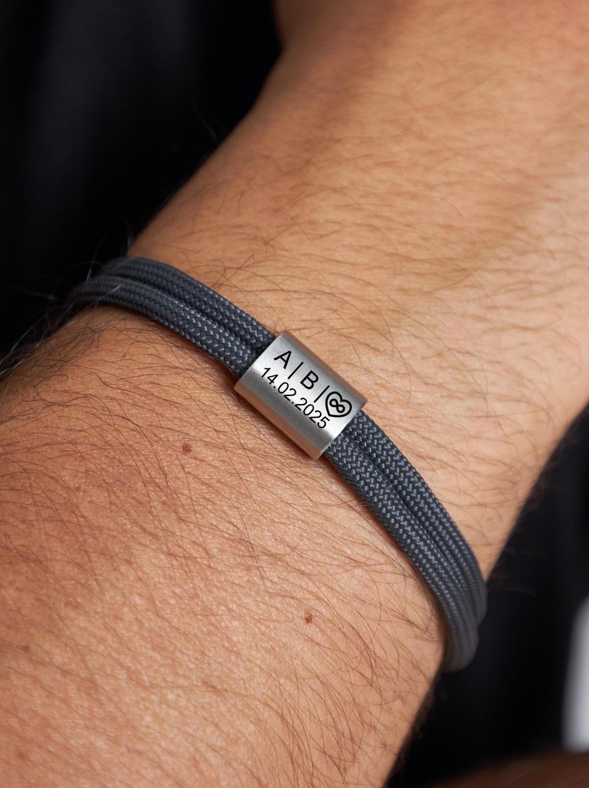 Set Di 3 Braccialetti Punk Rock Con Borchie, Bracciali In - Foto 9