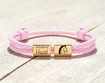 Personalized schoolchild bracelet・School enrolment gift・Beginning of school gift・Children's bracelet・School year 2025・First grade・Gift idea