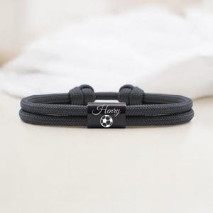 Communion bracelet・Baptism bracelet with personalized engraving・Gift for godparents Children・Baptism・Confirmation・Sailing rope・Confirmation