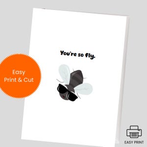 Biglietto "Sei così figo" / Biglietto stampabile divertente / Biglietto con gioco di parole / Regalo di compleanno per un amico / Regalo dell'ultimo minuto / Regalo divertente per far ridere gli amici