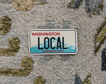 Washington Local Sticker, License Plate Sticker