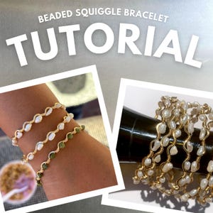 Wrapped Squiggle Bracelet Tutorial | Step-by-Step PDF Pattern (Personal Use)