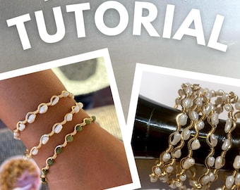 Wrapped Squiggle Bracelet Tutorial | Step-by-Step PDF Pattern (Personal Use)