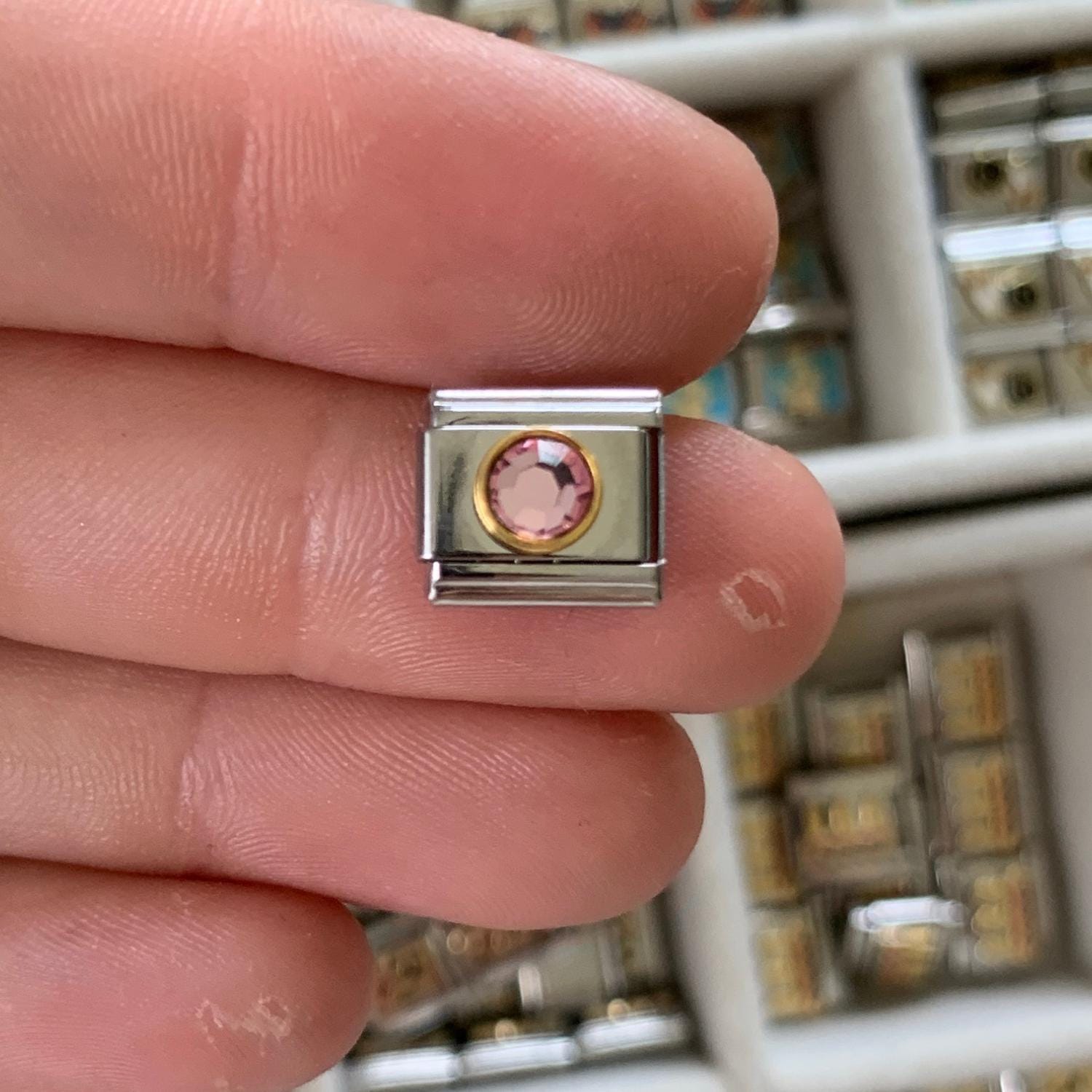 Rose Gold Personalised Nomination Charms Engravable Charm Custom