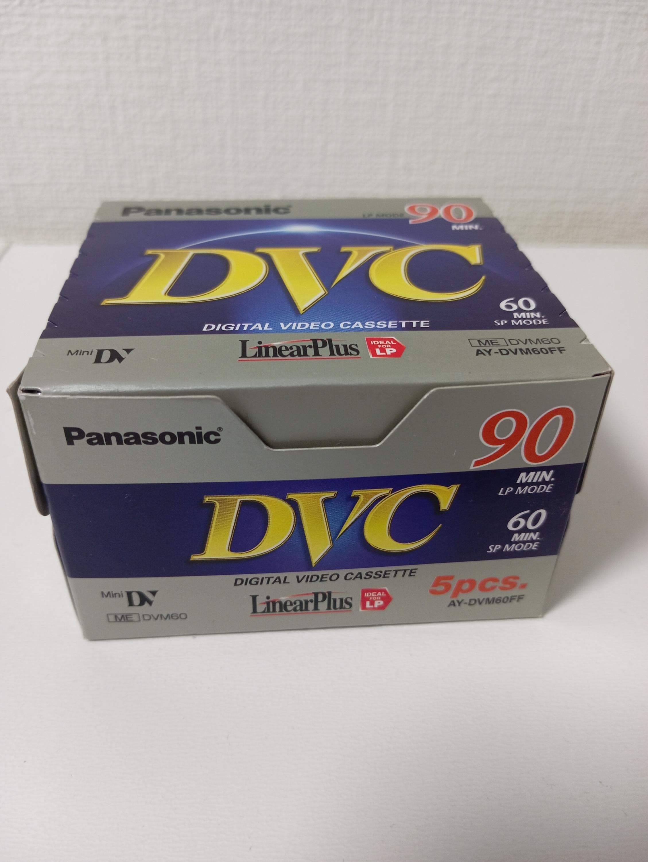 3 Panasonic DVC SP-60 LP-90 Minute Cassette Tape AY-DVM60EJ4