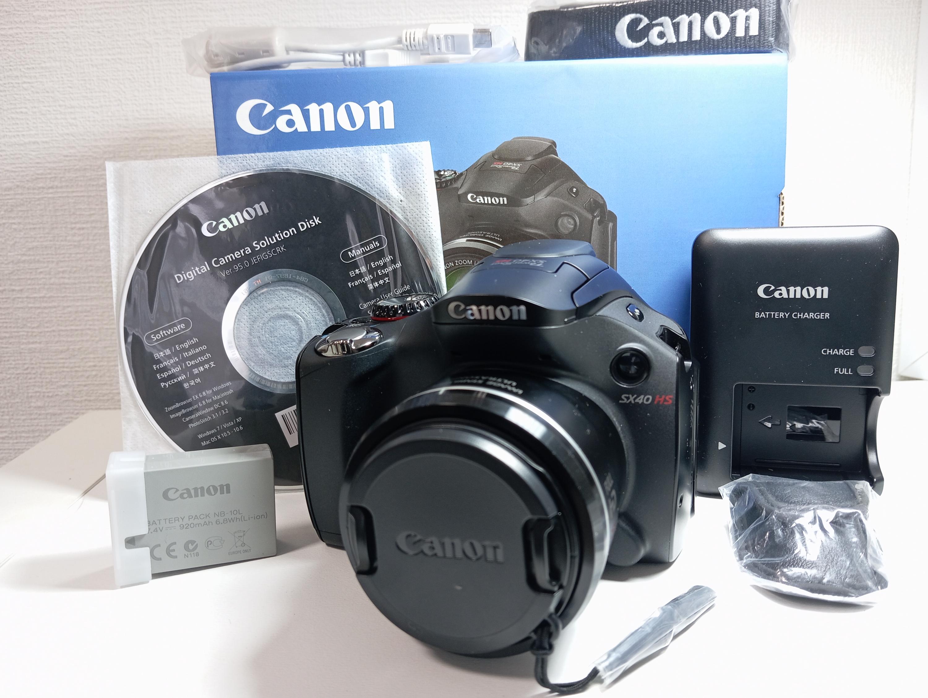 Canon Powershot SX40 HS Camera Black 12.1 MP - Etsy